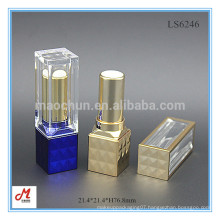 LS6246 Luxury metallizing diamond shining square custom plastic lipstick container